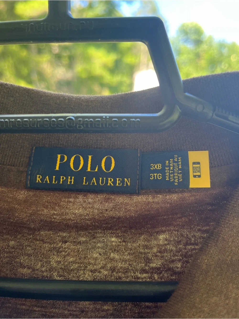 Ralph Lauren Brown Short-Sleeve Polo with Embroidered Pony